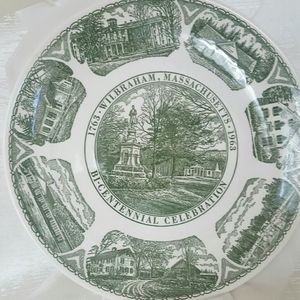 Plate with design